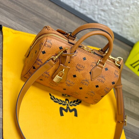 MCM EIla Visetos New Small Boston Bag - Picture 8 of 9